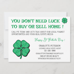 Carte Jour de l'immobilier moderne St Patrick