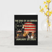 Carte Jour De L'Inauguration De Trump 2025 Fin D'Une Err (Fleur jaune)