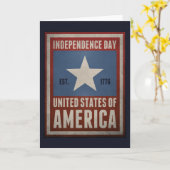 Carte Jour de l'indépendance (Fleur jaune)