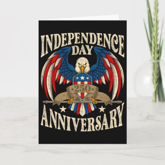 Carte Jour de l'Indépendance 250e Anniversaire 250 Améri
