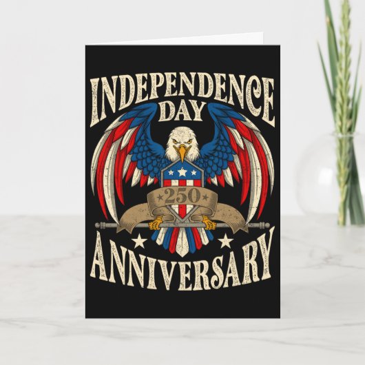 Carte Jour de l'Indépendance 250e Anniversaire 250 Améri (Devant)