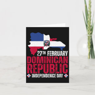 Carte Jour de l'indépendance de la République Drapeau et