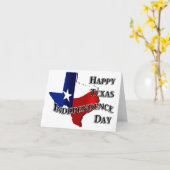 Carte Jour de l'indépendance du Texas (Fleur jaune)