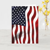 Carte Jour de l'indépendance patriotique du drapeau amér (Fleur jaune)