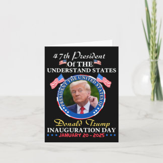 Carte Jour de l'investiture du président Donald Trump 20