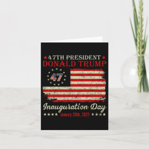 Carte Jour de l'investiture du président Donald Trump 20