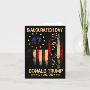 Carte Jour de l'investiture du président Donald Trump 20