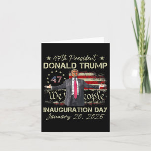 Carte Jour de l'investiture du président Donald Trump 20