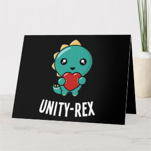 Carte Jour de l'Unité Jour genre Dinosaur TRex UnitéRex 