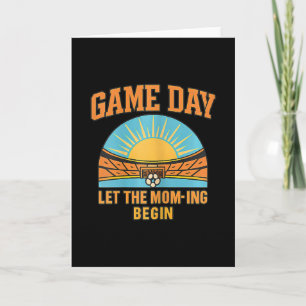 Carte Jour de Match Que le Mom-ing Commence Graphique de