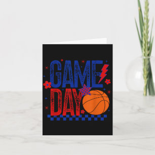 Carte Jour de match Saison de baseball Rétro Tipoff Bleu