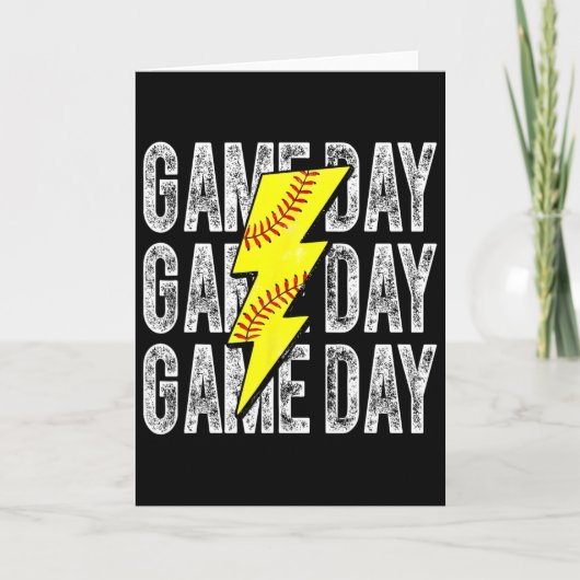 Carte Jour de match Softll Éclair Softll Maman Papa Fill (Devant)