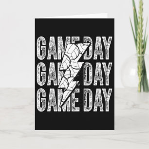 Carte Jour de match Volleyll Éclair Volleyll Maman Papa