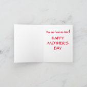 Carte JOUR DE MÈRE Drôle (Intérieur)