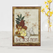 Carte Jour de mères d'éléments de chute (Fleur jaune)