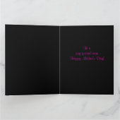 Carte Jour de mères gothique de crâne d'amusement (Intérieur)