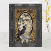 Carte Jour de mères gothique romantique de corneille (Fleur jaune)