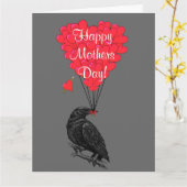 Carte Jour de mères gothique romantique de corneille (Fleur jaune)