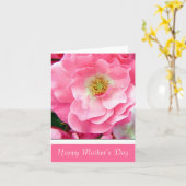 Carte Jour de mères heureux (Fleur jaune)