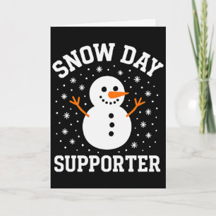 Carte Jour de neige de Noël Supporteur Flocon de neige B