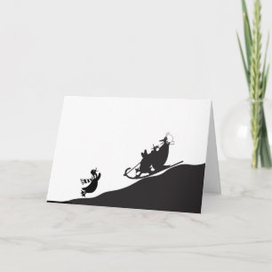 Carte Jour de neige d'hiver Anniversaire