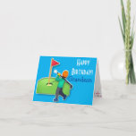 Carte Jour de Nephew emoji golf bleu<br><div class="desc">Cute emoji golf nephew birthday card. Personalize with your own text and make it truly special and unique !</div>