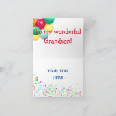 Carte Jour de Nephew emoji golf bleu (Intérieur)