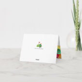 Carte Jour de Nephew emoji golf bleu (Dos)