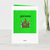 Carte Jour de Noël avec les suricates, (Dos)