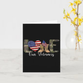 Carte Jour de nos vétérans Fier de l'armée américaine (Fleur jaune)