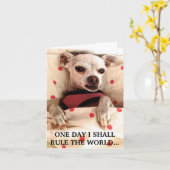 CARTE JOUR DE NOTECARD-ONE J'ORDONNERAI LE MONDE (Fleur jaune)