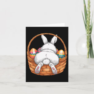 Carte Jour de Pâques Mignonne lapin Bysket Chasse Oeuf C