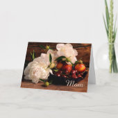 Carte Jour de Peonies et Fruit (Devant)