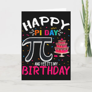 Carte Jour de Pi Anniversaire Amoureux de Maths Joyeux J