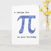 Carte Jour de pi sur votre anniversaire, humour, recette (Fleur jaune)