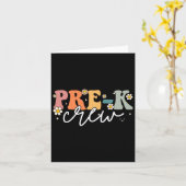 Carte Jour De Pré K Équipage Super Retour À L'École Ense (Fleur jaune)