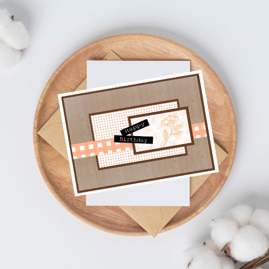 Carte Jour de Rustic Floral