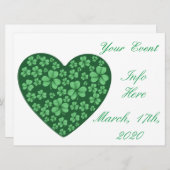 Carte Jour de Saint Patrick (Devant / Derrière)