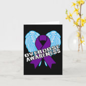 Carte Jour de sensibilisation aux surdoses Ange contre l (Fleur jaune)