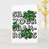 Carte jour de st. patrick (Fleur jaune)