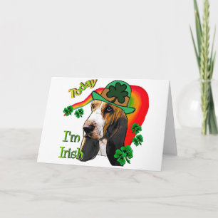Carte Jour de St Patricks de Basset Hound