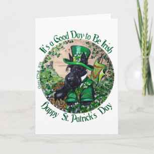 Carte Jour de Terrier St Patrick d'écossais