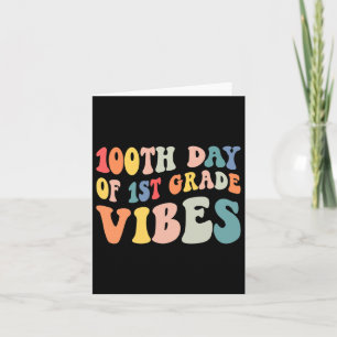 Carte Jour De Vibes De Première Année Retro Enseignant H