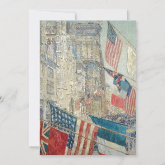 Carte Jour des Alliés | Childe Hassam (Devant)