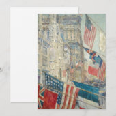 Carte Jour des Alliés | Childe Hassam (Devant / Derrière)