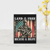 Carte Jour des anciens combattants courageux de la terre (Fleur jaune)