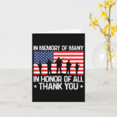 Carte Jour des anciens combattants en l'honneur de tous  (Fleur jaune)