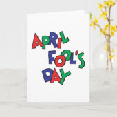 Carte Jour des Fools d'avril (Fleur jaune)