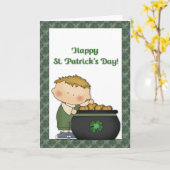 Carte Jour des Garçons de l'or St. Patricks (Fleur jaune)