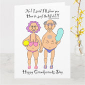 Carte Jour des grands-parents 8,5 x 11 pouces (Fleur jaune)